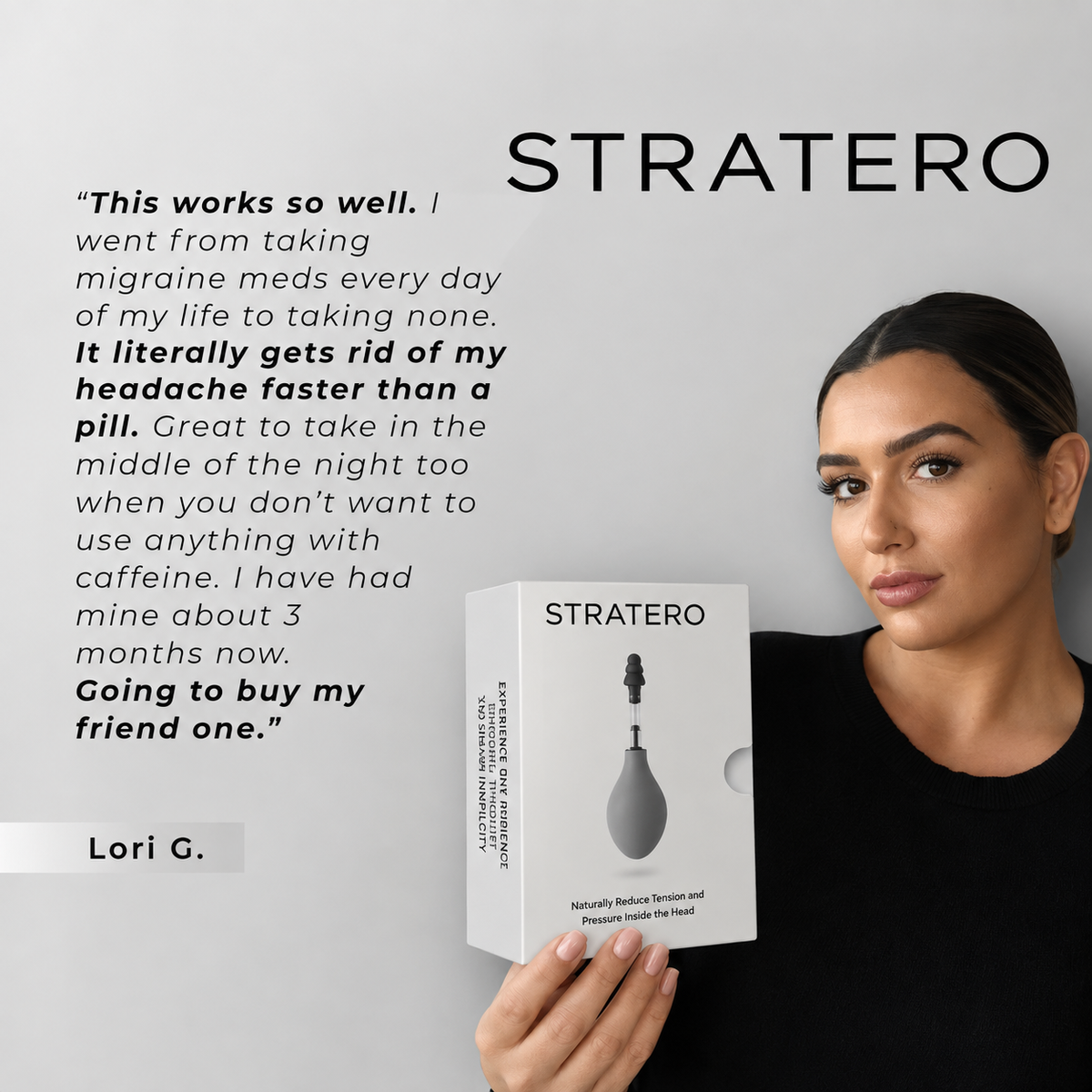 Stratero Cranial Nerve Stimulation Therapy for Immediate Head Comfort & Wellness Support Body Care